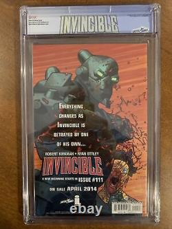 Invincible #110 CGC 9.8 White Pages Controversial Issue Custom Label