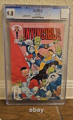 Invincible 3 CGC 9.8 1st Damian Blood White Pages