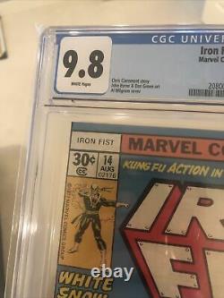 Iron Fist #14 (1977) CGC 9.8 White Pages 1st Appearance of Sabretooth
