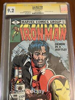Iron Man #128? CGC 9.2? Signed By Bob Layton White Pages Demon In A Bottle