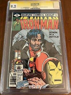 Iron Man #128? CGC 9.2? Signed By Bob Layton White Pages Demon In A Bottle