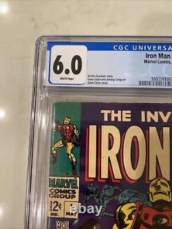 Iron Man #1 CGC 6.0 White Pages 1968