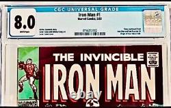 Iron Man #1 Marvel Comics1968 Graded CGC 8-WHITE PAGES, Premiere Issue/Origins