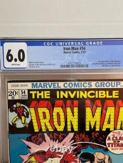 Iron Man #54 CGC 6.0, White Pages, 1st Appearance Moondragon (1973)