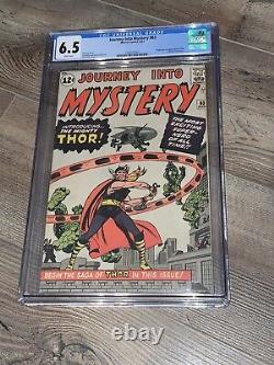 Journey Into Mystery 83 CGC 6.5 Marvel 1962 WHITE PAGES Origin & 1st App Thor