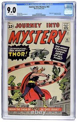 Journey into Mystery #83 CGC 9.0 Unrestored Marvel 1st Thor White Pages 9.2 9.4