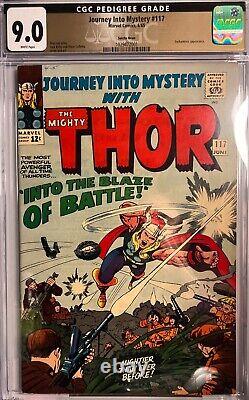 Journey into Mystery Thor #117 (1965) CGC 9.0 WHITE PAGES Suscha News PEDIGREE