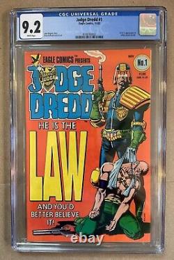 Judge Dredd #1 1983 CGC 9.2 NM- White Pages Just graded