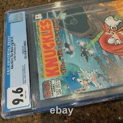 Knuckles The Echidna #1 CGC 9.6 White Pages, very rare sonic comic