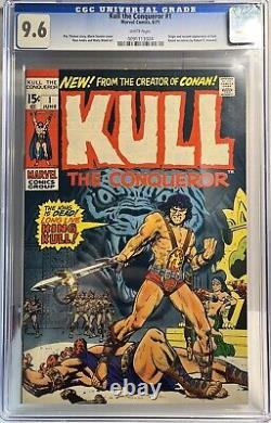 Kull the Conqueror #1 CGC 9.6 White Pages Origin & 2nd app. Kull MCU Bronze Age