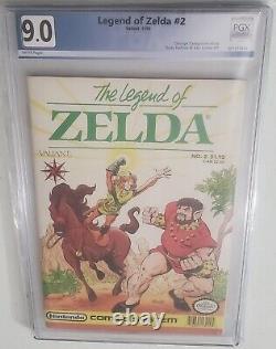 Legend of Zelda #2 NOT CGC PGX 9.0 Valiant 1990 White Pages