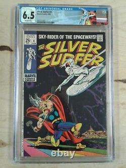 MARVEL The Silver Surfer 4 CGC 6.5/off white pages 1969