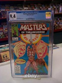 MASTERS of the UNIVERSE #1 (Marvel, 1986) CGC Graded 9.4! HE-MAN White Pages