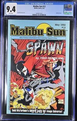 Malibu Sun #13 CGC NM 9.4 White Pages 1st Spawn! Malibu 1992