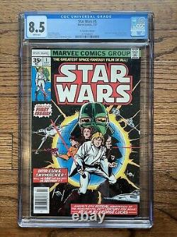 Marvel 1977 Star Wars #1 35 Cent Variant CGC 8.5 White Pages RARE Holy Grail