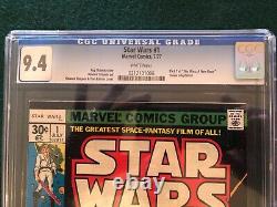 Marvel Comics Star Wars #1 (1977) 9.4 CGC White Pages