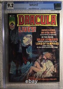 Marvel, Dracula Lives! #5, CGC 9.2, White pages, 1st Cagliostro, Magazine, Look