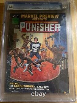 Marvel Preview 2 Origin of The Punisher CGC 9.8 White Pages1975 Key Book