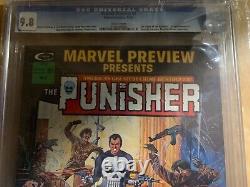Marvel Preview 2 Origin of The Punisher CGC 9.8 White Pages1975 Key Book