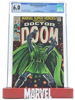 Marvel Super Heroes #20 1969 CGC 6.0 Off-White Pages Doctor Doom Marvel Comics