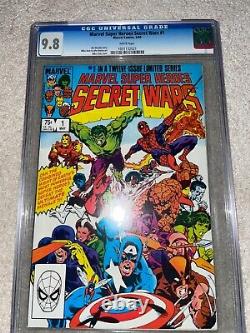 Marvel Super-Heroes Secret Wars #1 CGC 9.8 White Pages 1984 Comics