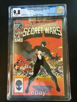 Marvel Super Heroes Secret Wars #8 (1984) CGC 9.8 White Pages Zeck Venom