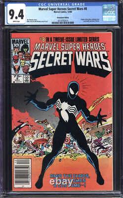 Marvel Super Heroes Secret Wars #8 Cgc 9.4 White Pages // Symbiote Origin 1984
