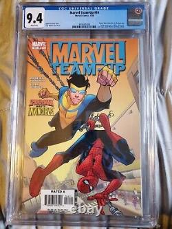 Marvel Team Up #14 Cgc 9.4 Spider-man Meets Invincible White Pages