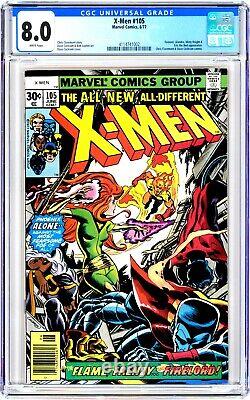 Marvel UNCANNY X-MEN (1977) #105 CGC 8.0 VF White Pages PHOENIX COVER Ships FREE