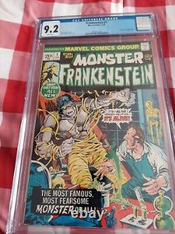 Monster Of Frankenstein 1 Cgc 9.2 White Pages