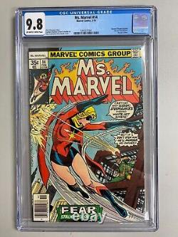 Ms. Marvel #14 CGC 9.8 Off-White to White Pages (Marvel 1978)
