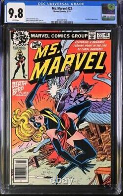 Ms Marvel #22 Cgc 9.8 Deathbird Dave Cockrum White Pages