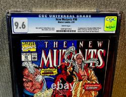 Mutants #98 CGC 9.6 First Appearance Of Deadpool White Pages