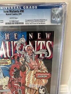 New Mutants #98 CGC 9.0 1st appearance of Deadpool White Pages