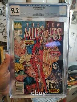 New Mutants #98 CGC 9.2 White Pages 1st App of Deadpool & Domino 1991 NEWSTAND