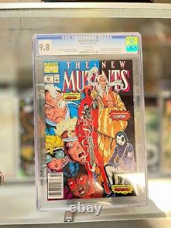 New Mutants #98 CGC 9.8 Newsstand Variant RARE 1st Deadpool White Pages
