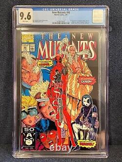 New Mutants #98 CGC NM+ 9.6 White Pages 1st Appearance of Deadpool! Domino