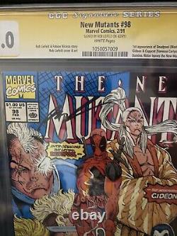 New Mutants #98 Cgc 7.0 White Pages // 1st Appearance Of Deadpool 1991