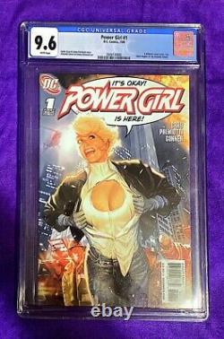 Power Girl #1 (DC, 2009) CGC 9.6 White Pages Adam Hughes Variant