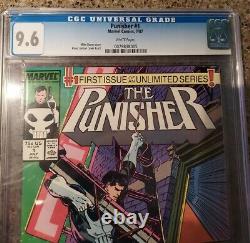 Punisher #1 Cgc 9.6 White Pages 1987 Marvel