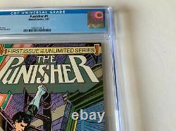Punisher 1 Cgc 9.8 White Pages Newsstand News Stand Marvel Comics 1987