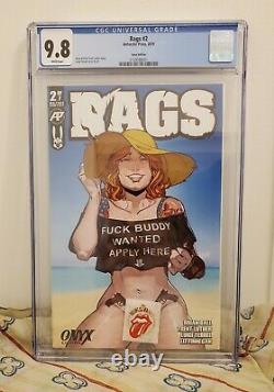 RAGS #2 Antarctic Press Comic ONYX Edition CGC 9.8 White Pages MATURE CONTENT