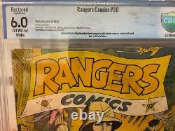 Rangers Comics #30 Cgc 6.0 White Pages Fiction House 1946