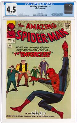 Rare White Pages! Amazing Spider-Man #10 CGC 4.5 1st Enforcers & Big Man