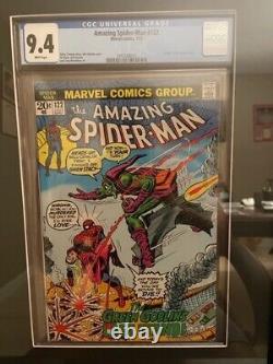 Reduced! Spiderman 122 CGC 9.4 The Death of The Goblin! White Pages