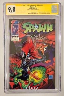 SPAWN #1 CGC 9.8 SS signed by TODD MCFARLANE White pages