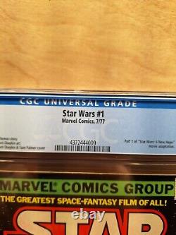 STAR WARS #1 1977 marvel comics CGC GRADED 8.5 WHITE PAGES