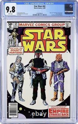 STAR WARS 42 CGC 9.8 White Pages NEWSSTAND Edition 1st Boba Fett (Lot 1)