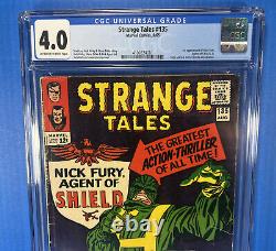 STRANGE TALES #135 CGC 4.0 (Off-White to White Pages) 1st Nick Fury App. 1965