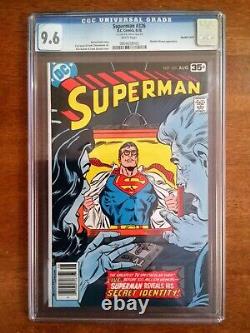 SUPERMAN #326 CGC 9.6 CGC 9.6 DOUBLE COVER! WHITE PAGES! Identity Revealed